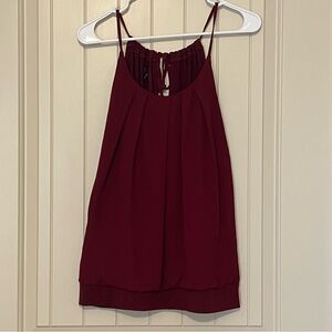 Cranberry Red Blouse